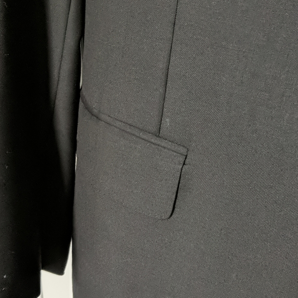 Canali black wool Super 140 blazer jacket 40R - Picture 3 of 8